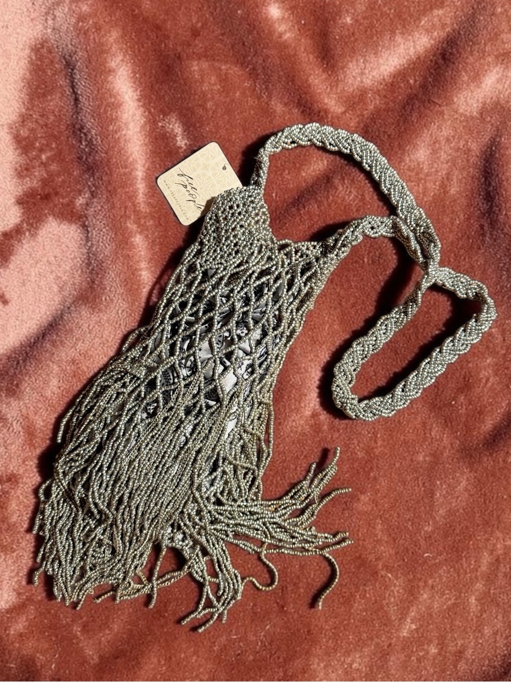 Free People Silver Hayes Shoulder Bag